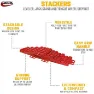 Valterra Stableavretter Med Pose 10 Enheter, Red, One Size