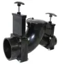 Valterra T80 Dobbel L-rotasjonsventil, Black, 76.2 x 76.2 x 38.1mm