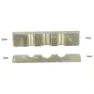 VAR Aluminium Sett Med 2 Kjever For Akselskrustikke Rp-01200, Silver, One Size