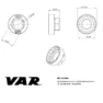 VAR Bafang M600/m500/m620 Krankverktøy, Black, One Size
