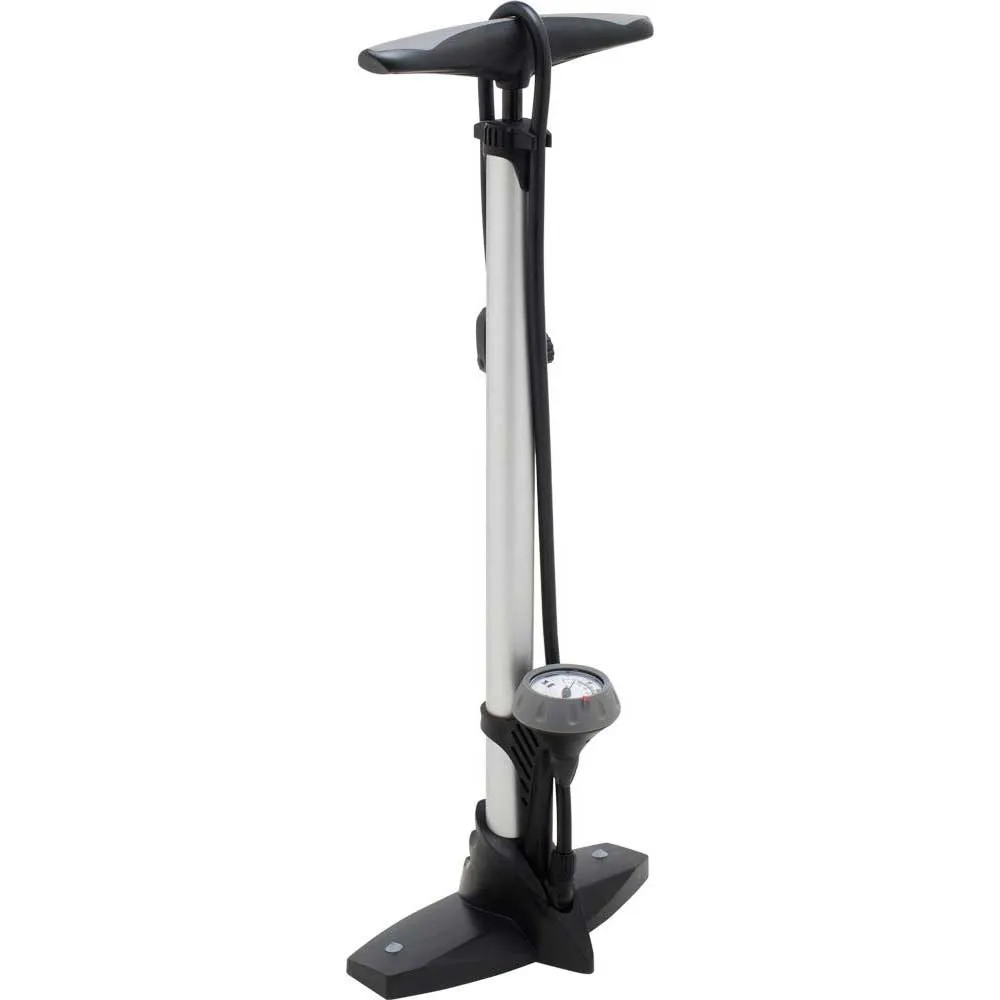 VAR Consumer Sykkelpumpe, Silver / black, 160psi
