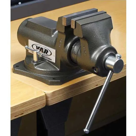 VAR Professional Bench Vise 125 Mm Arbeidsstasjon, Black, One Size VAR Professional Bench Vise 125 Mm Arbeidsstasjon, Black, One Size