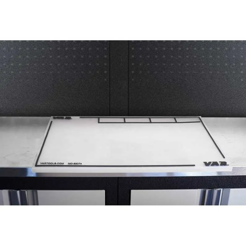 VAR Verktøy Big Bench Top Mat, Clear, 680 x 465 x 7mm