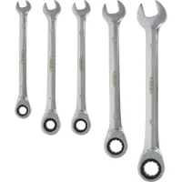 VAR Verktøy Set Of 5 Rachet Combination Wrenches VAR Verktøy Set Of 5 Rachet Combination Wrenches