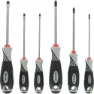 VAR Verktøy Set Of 6 Professional Screwdrivers, Black / grey, One Size
