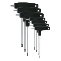 VAR Verktøy Set Of 7 P Handled Hex Wrenches With Ball Ends