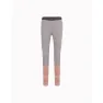 Varg W Blanktjärn Merino Wool Base Layer Pant, Winter grey wtih orange and rose