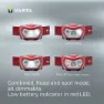 Varta H20 Pro Frontlykt, Red, One Size