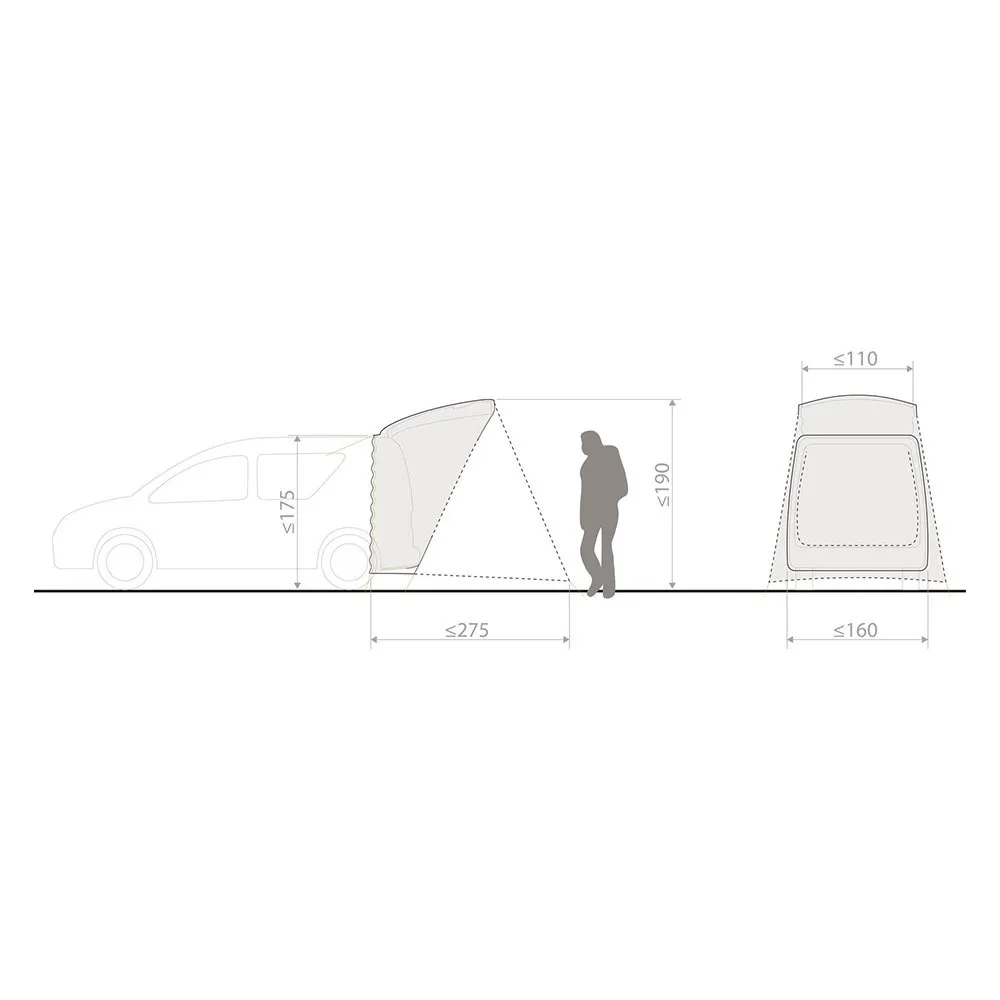 Vaude Drive Biltelt, Linen, One Size Vaude Drive Biltelt, Linen, One Size