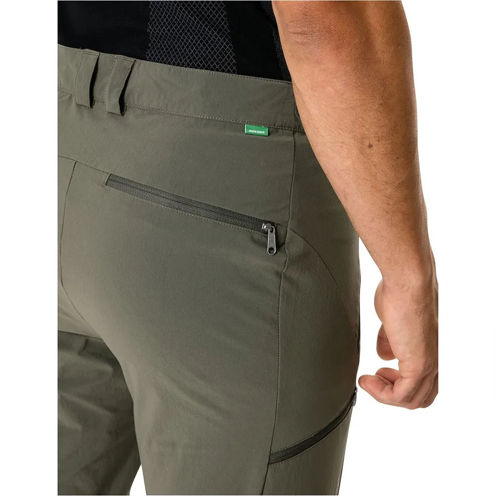 Vaude Farley Stretch T-zip Iii Bukser, Khaki, Long Vaude Farley Stretch T-zip Iii Bukser, Khaki, Long