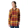 Vaude Farsund Ii Skjorte Med Lange Ermer, Dark cherry