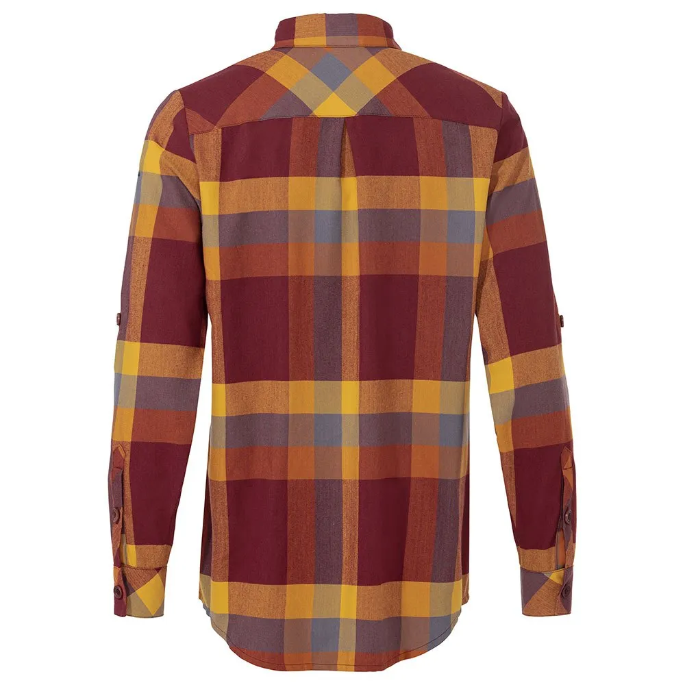 Vaude Farsund Ii Skjorte Med Lange Ermer, Dark cherry