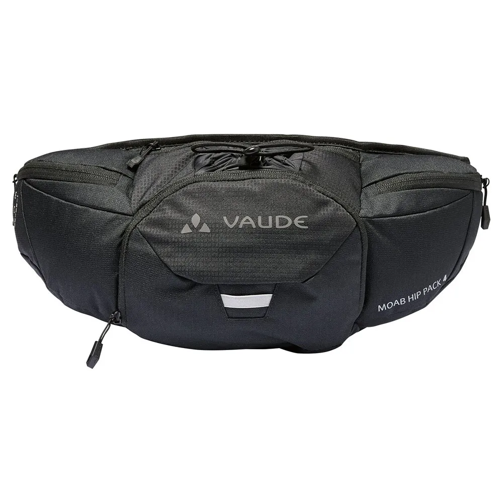 Vaude Moab Hip Pack 4 Midjeveske, Black, One Size Vaude Moab Hip Pack 4 Midjeveske, Black, One Size