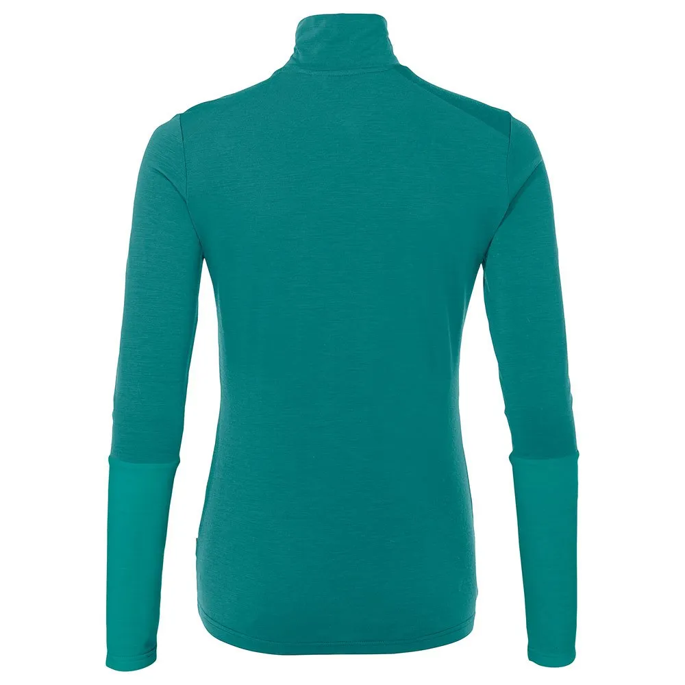 Vaude Monviso Wool Halv Glidelås Langarmet T-skjorte