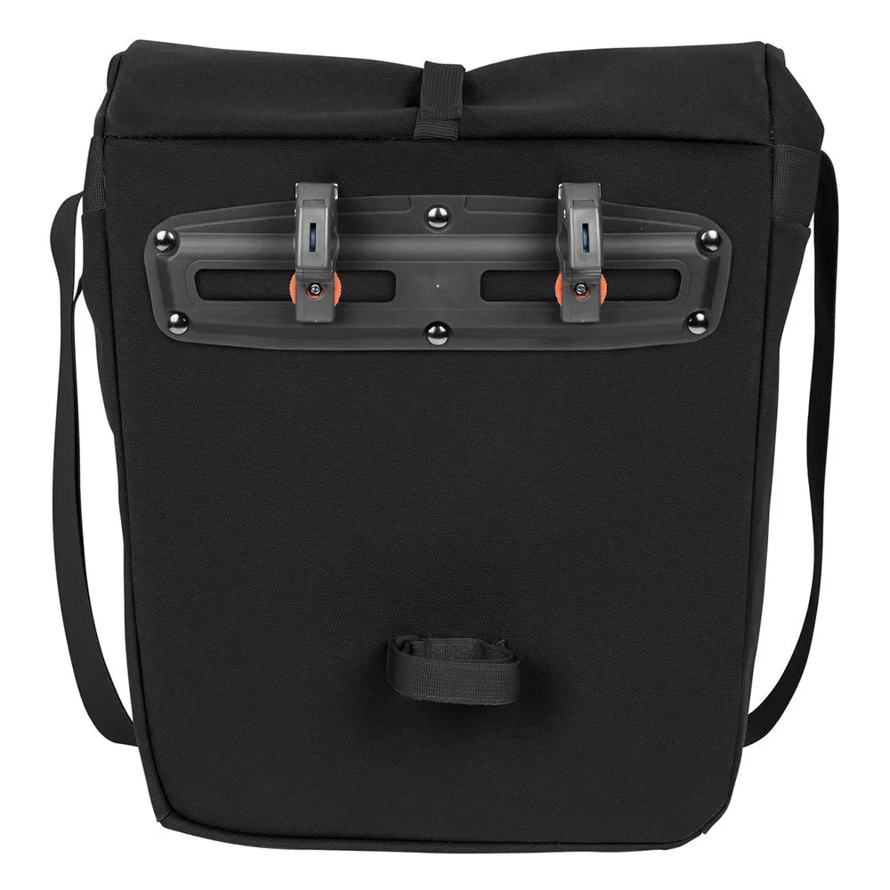 Vaude Shopair Back 20+18l Sykkelveske, Black, One Size