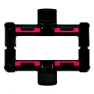Vaude Uniklip Fixation System Adapter For Bagasjebrett, Black, One Size
