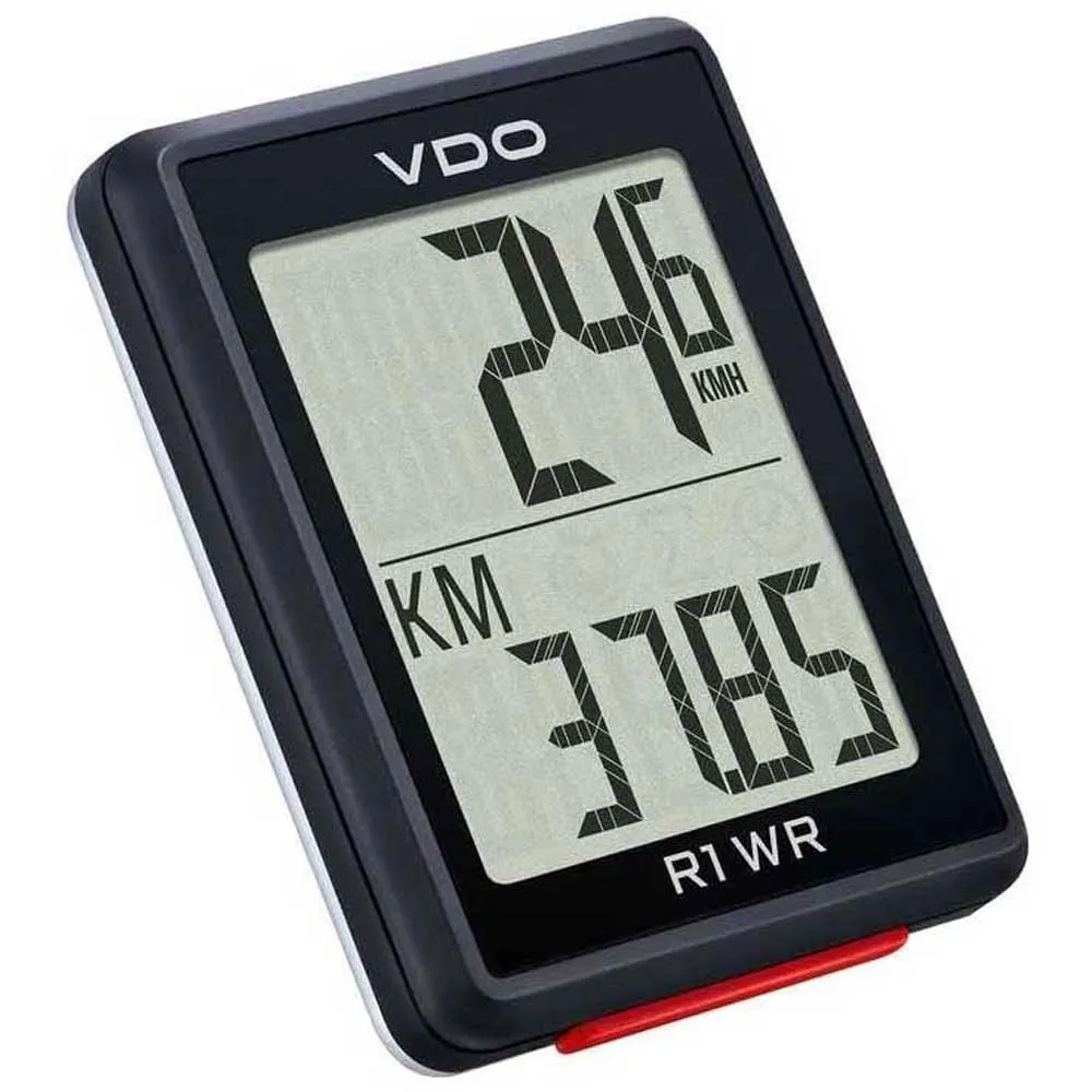 VDO R1 Wr Sykkelcomputer, Black, One Size