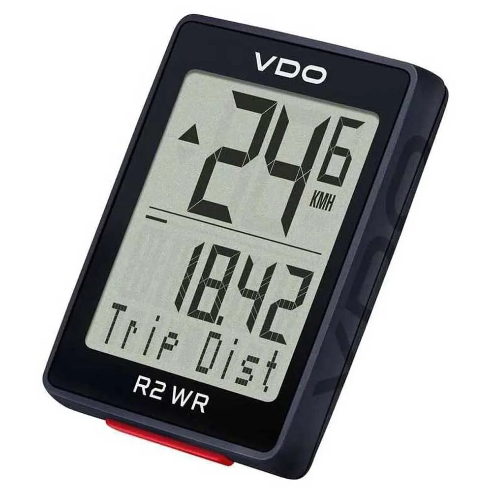 VDO R2 Wr Sykkelcomputer, Black, One Size VDO R2 Wr Sykkelcomputer, Black, One Size