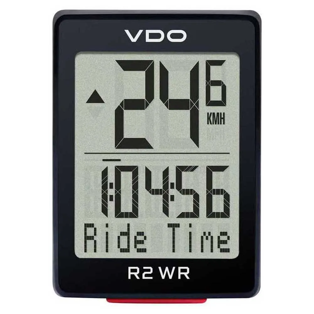 VDO R2 Wr Sykkelcomputer, Black, One Size VDO R2 Wr Sykkelcomputer, Black, One Size