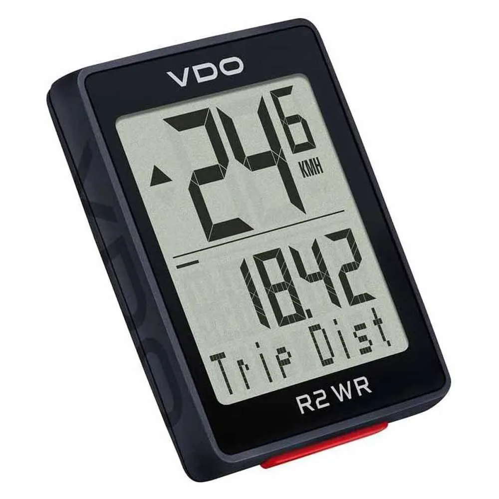 VDO R2 Wr Sykkelcomputer, Black, One Size VDO R2 Wr Sykkelcomputer, Black, One Size