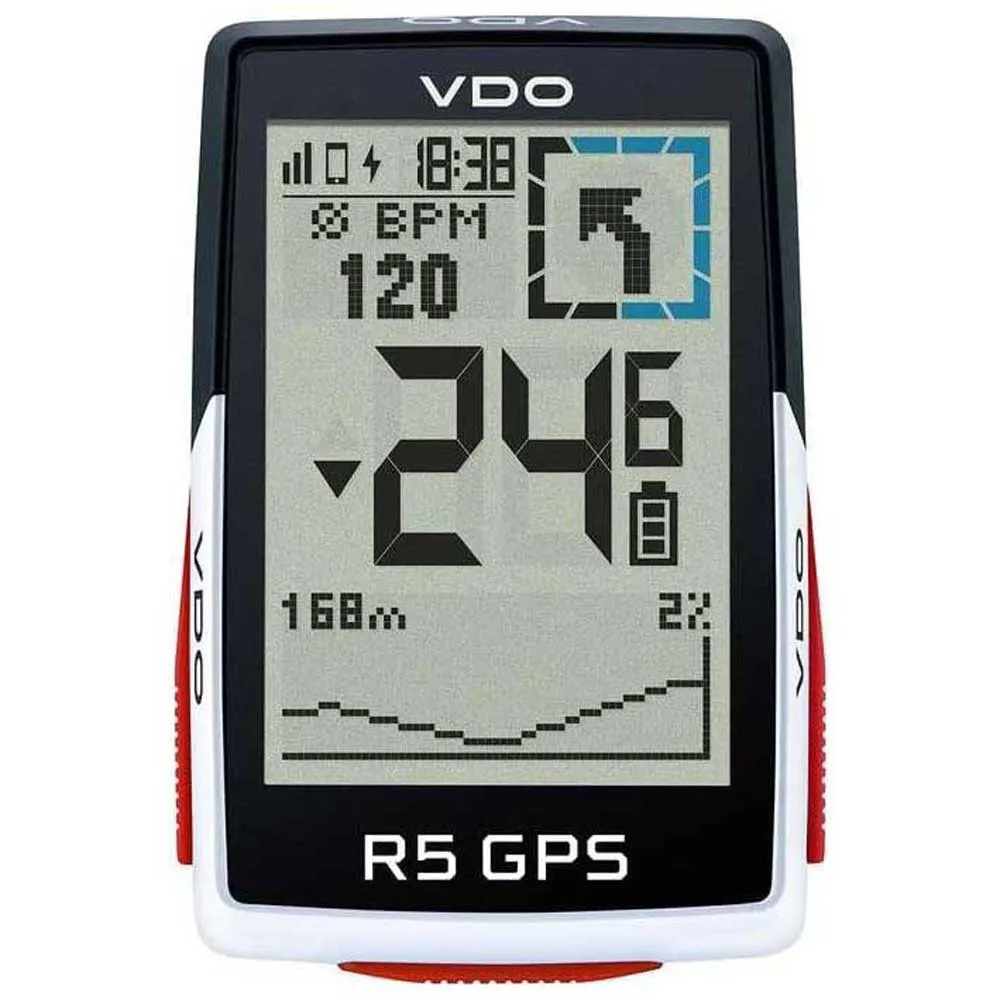VDO R5 Gps Sykkelcomputer, Black, One Size VDO R5 Gps Sykkelcomputer, Black, One Size