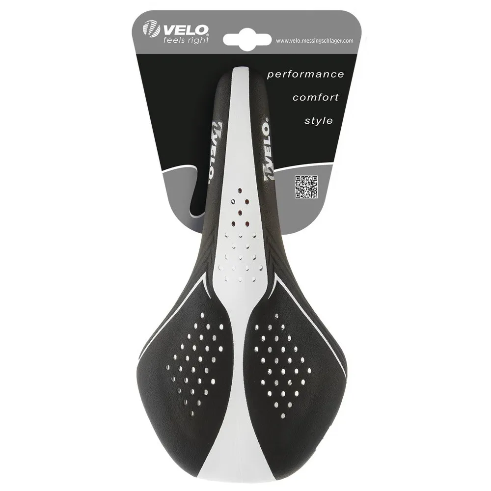 Velo Airthru Gel Sete, White / black, 141mm