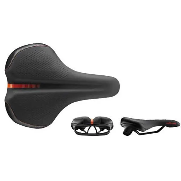 Velo B97-01 D1 U-carry Sykkelsete, Orange / black, 270mm