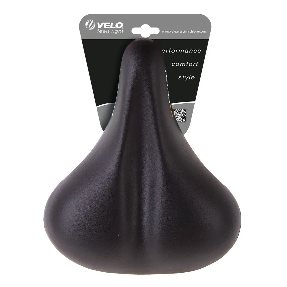 Velo Elasto D2 Sykkelsete, Black, 220mm