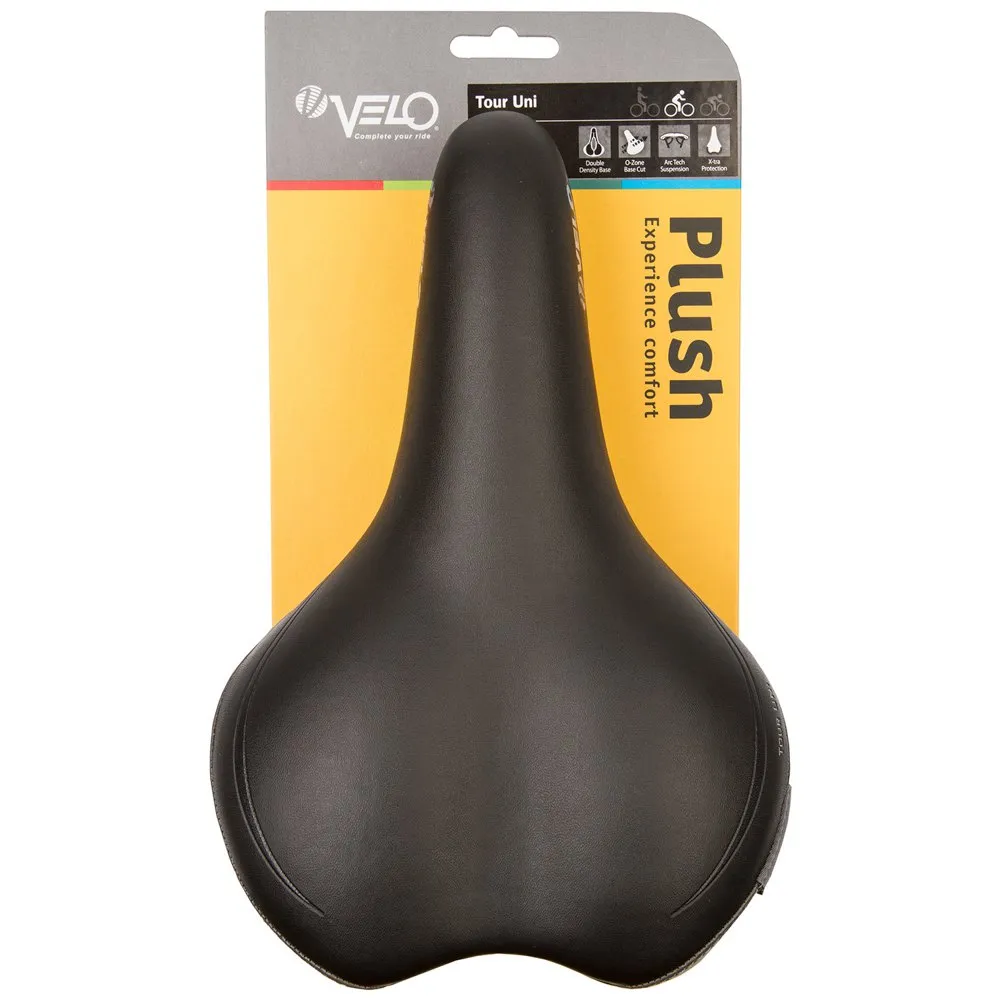Velo Tour Uni Sykkelsete, Black, 271mm