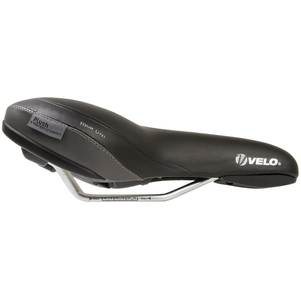 Velo Tour Uni Sykkelsete, Black, 271mm