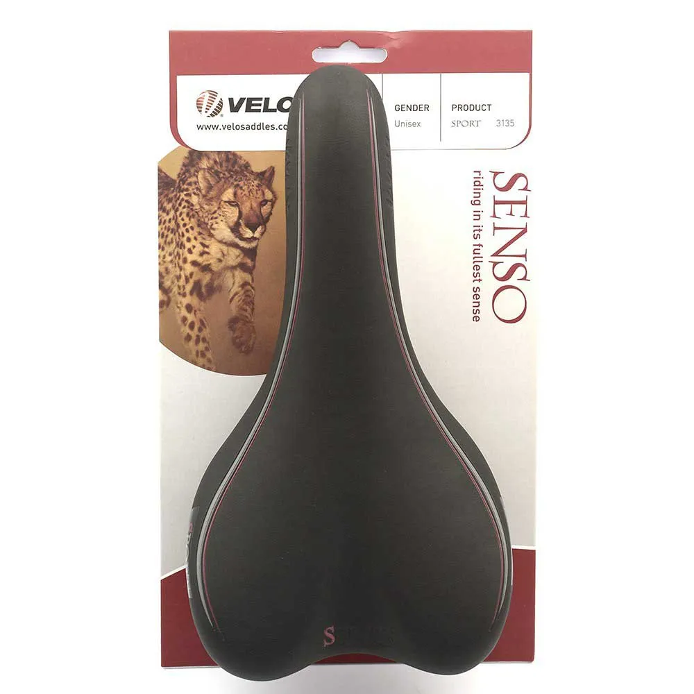 Velo Vl3135 Steel Sykkelsete, Black, 149mm