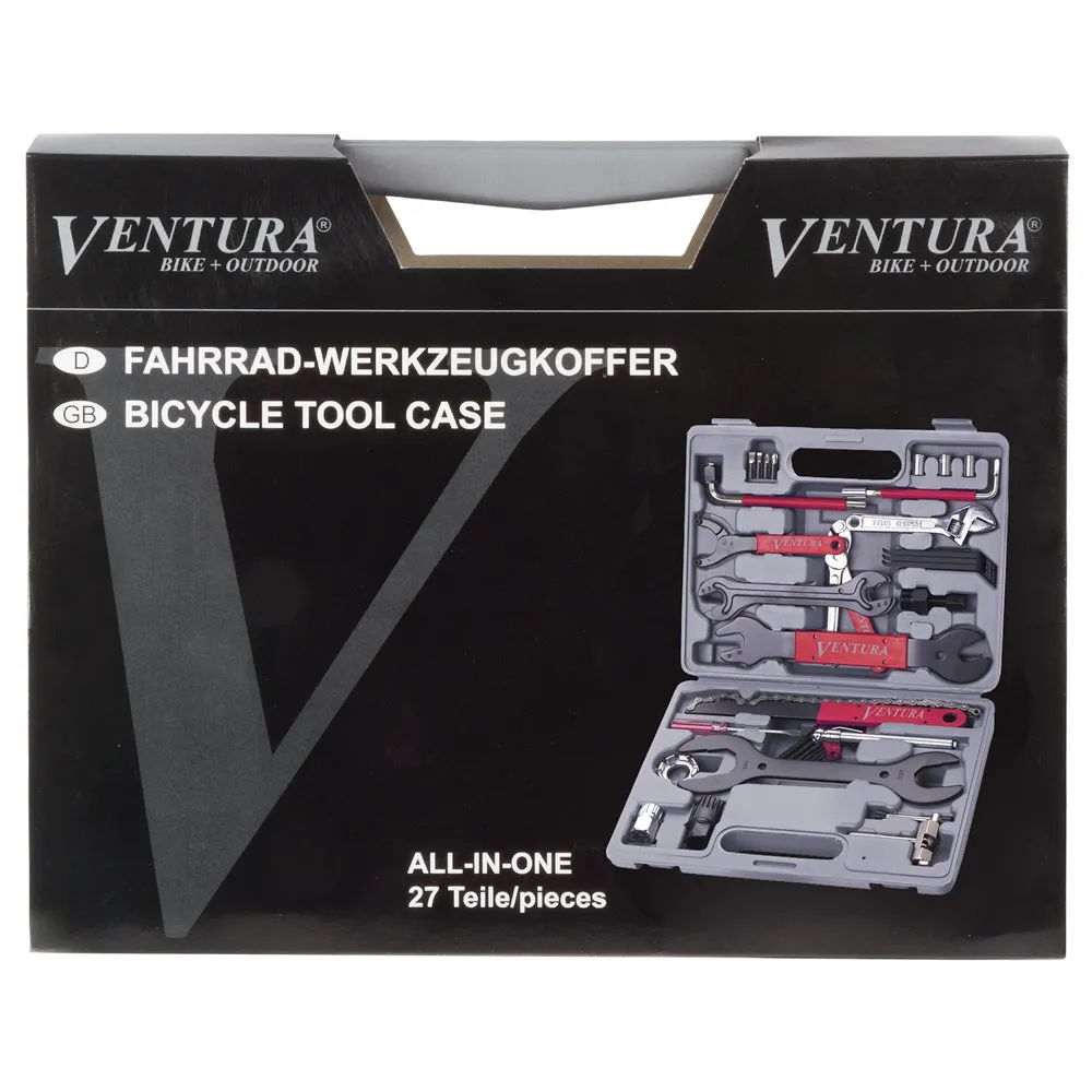 Ventura Bike+Outdoor All In One 37 Verktøysett, Black / grey / silver, One Size Ventura Bike+Outdoor All In One 37 Verktøysett, Black / grey / silver, One Size
