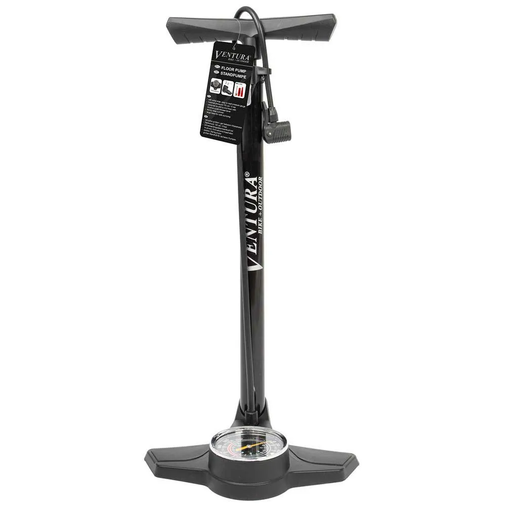 Ventura Bike+Outdoor Metal Sykkelpumpe, Black, 120psi Ventura Bike+Outdoor Metal Sykkelpumpe, Black, 120psi