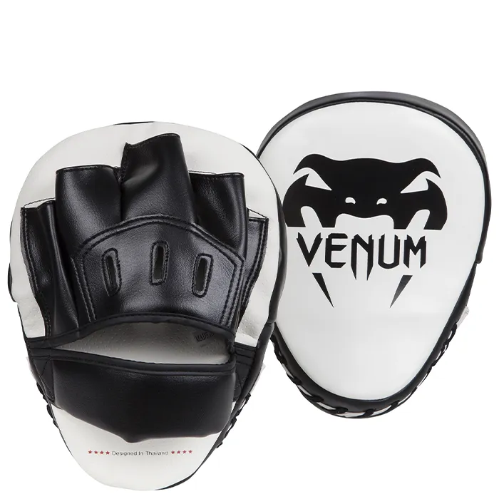 Venum Lights Focus Mitts Par, Vit/svart, One Size Venum Lights Focus Mitts Par, Vit/svart, One Size