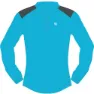 Vertical Technical Langarmet T-skjorte, Electric blue / dark grey