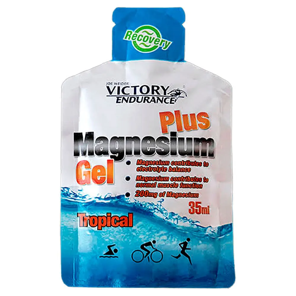 Victory Endurance Magnesium Plus Boks Med Energigeler Tropisk 35ml 12 Enheter, One Size