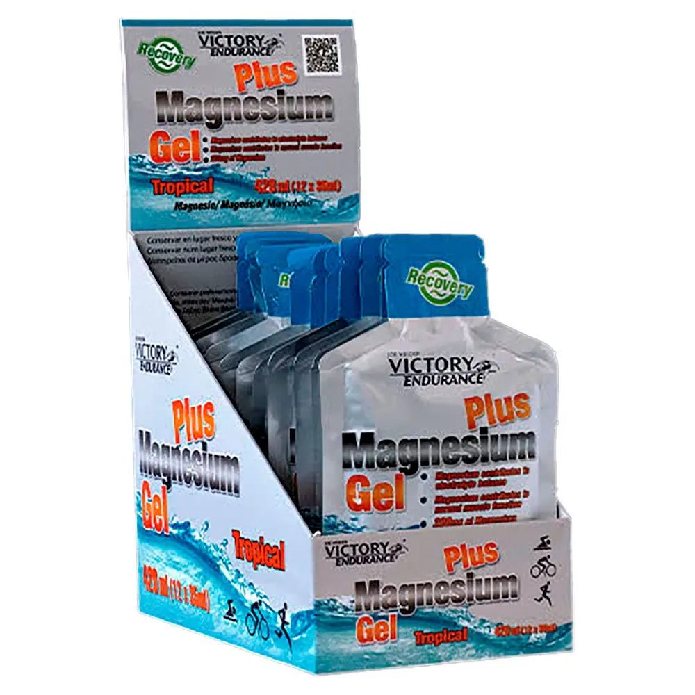 Victory Endurance Magnesium Plus Boks Med Energigeler Tropisk 35ml 12 Enheter, One Size