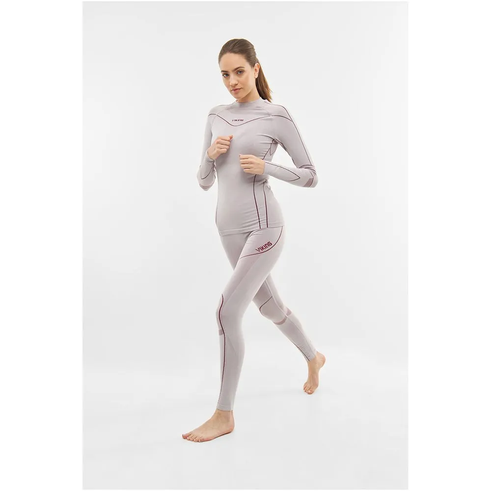 Viking Gaja Turtle Neck Basislagsett, Grey