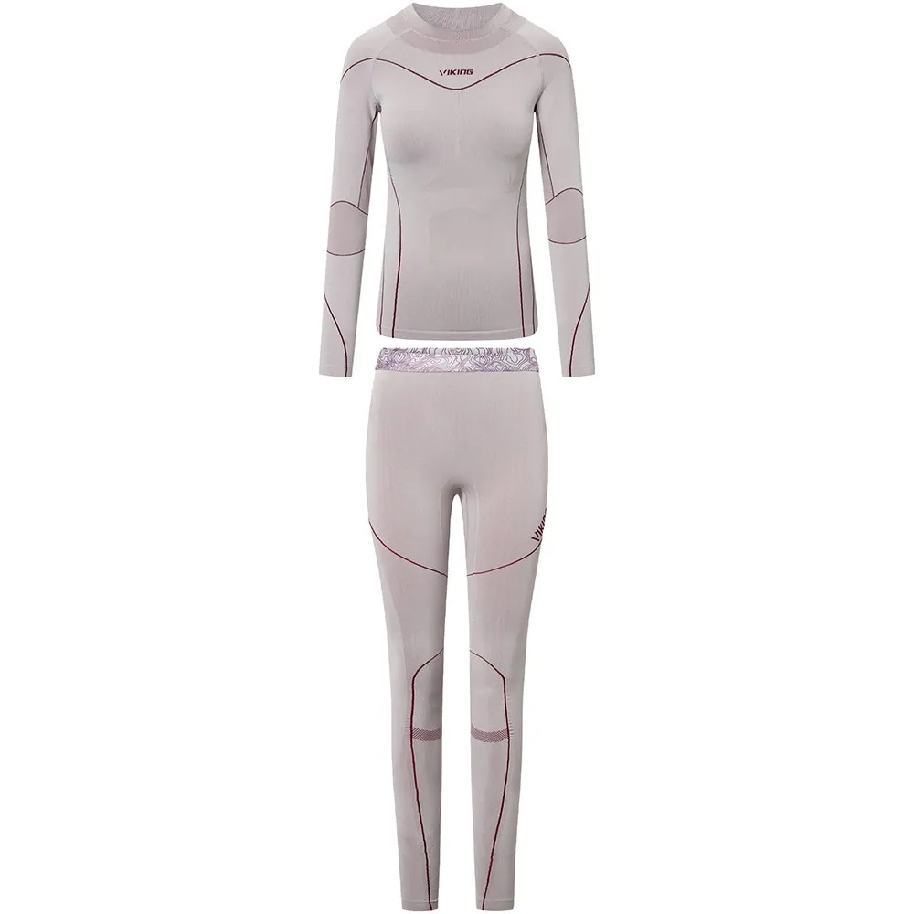 Viking Gaja Turtle Neck Basislagsett, Grey