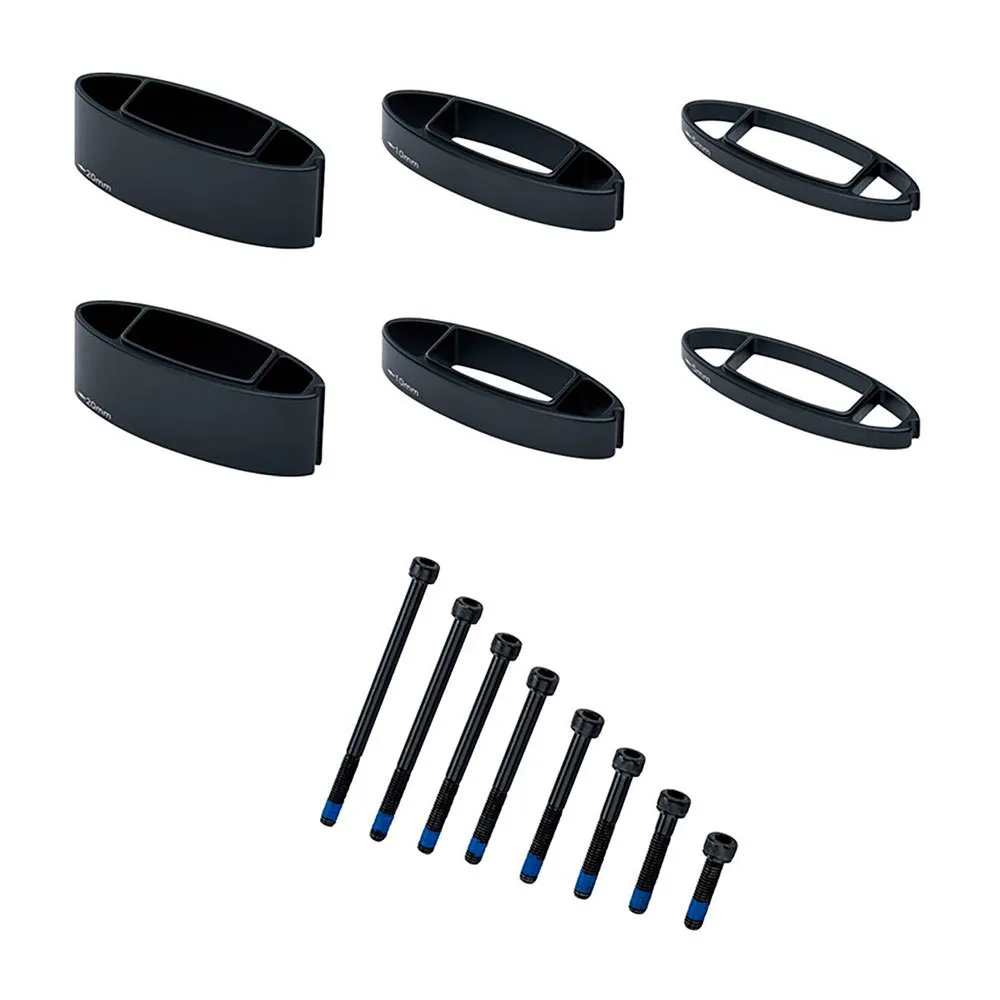Vision Armest Stack Avstandsstykker, Black, One Size
