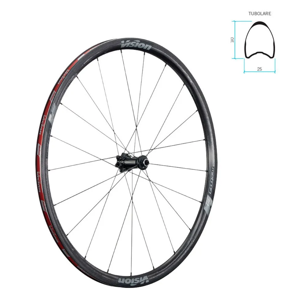 Vision Metron 30 Sl Landeveishjulsett, Black, 15 x 100 / 12 x 142mm, Shimano/Sram HG
