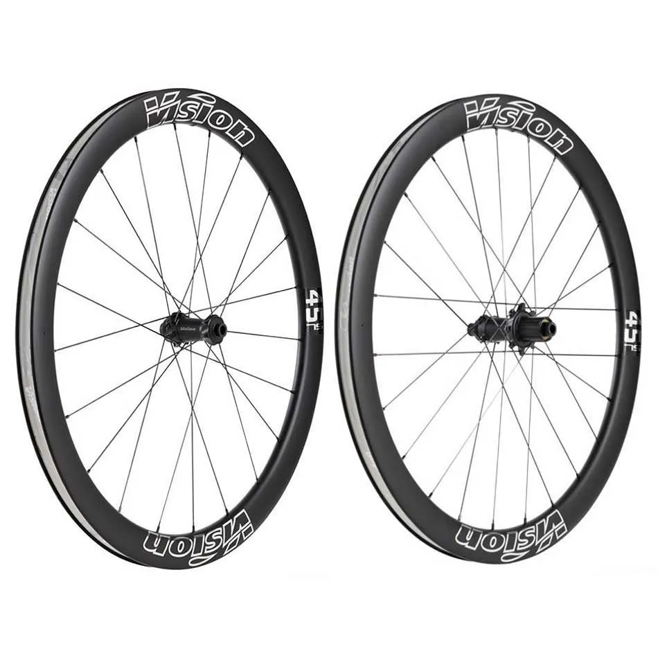 Vision Metron 45 Sl Cl Disc Tubeless B5 Landeveishjulsett, Silver, 12 x x 100/12 x 142mm, Shimano/Sram HG Vision Metron 45 Sl Cl Disc Tubeless B5 Landeveishjulsett, Silver, 12 x x 100/12 x 142mm, Shimano/Sram HG
