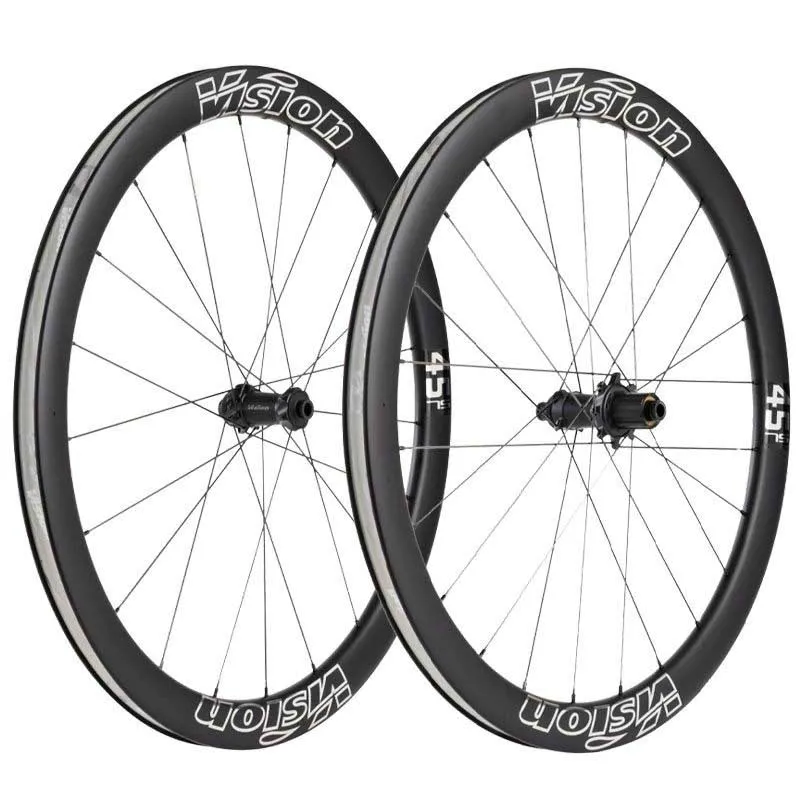 Vision Metron 45 Sl Cl Disc Tubeless B5 Landeveishjulsett, Silver, 12 x x 100/12 x 142mm, Shimano/Sram HG Vision Metron 45 Sl Cl Disc Tubeless B5 Landeveishjulsett, Silver, 12 x x 100/12 x 142mm, Shimano/Sram HG