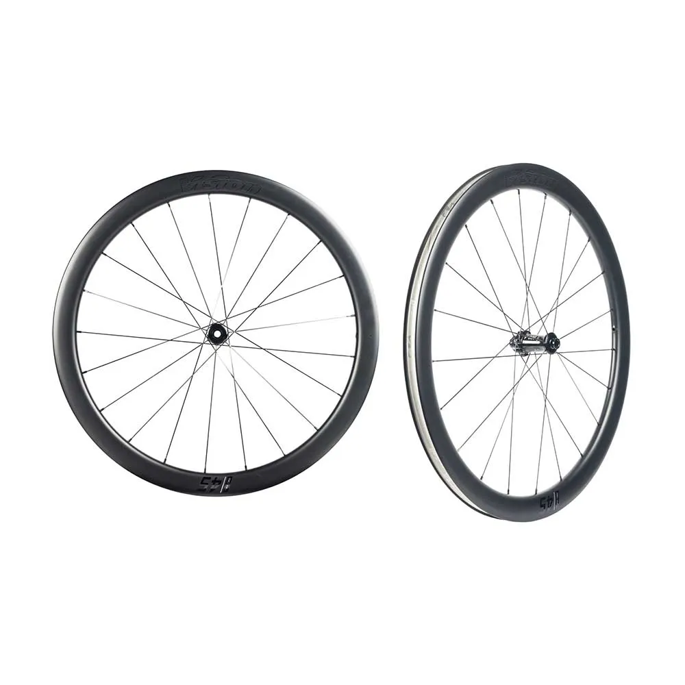 Vision Sc45 Sl I23 Cl Disc Tubeless B5 Landeveishjulsett, Black, 12 x 100/12 x 142mm, Shimano/Sram HG Vision Sc45 Sl I23 Cl Disc Tubeless B5 Landeveishjulsett, Black, 12 x 100/12 x 142mm, Shimano/Sram HG