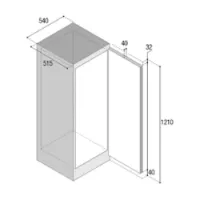 Vitrifrigo Single Door 190l Kjøleskap Vitrifrigo Single Door 190l Kjøleskap