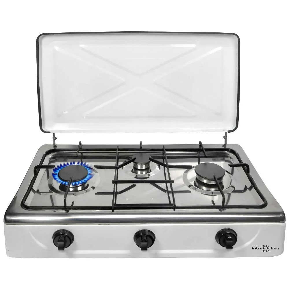 Vitrokitchen 302bb Gasskomfyr For Camping, White, One Size