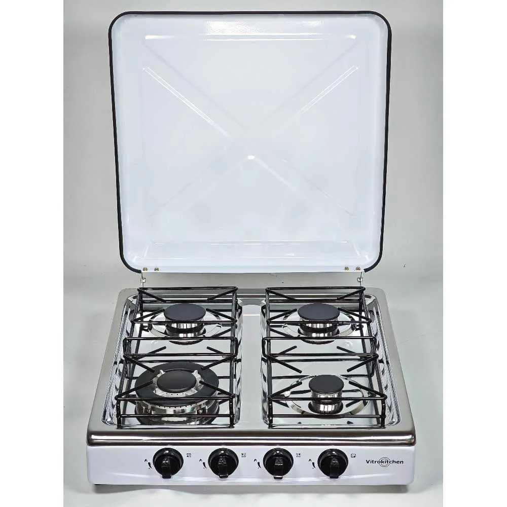 Vitrokitchen 452bb Gasskomfyr For Camping, White, One Size