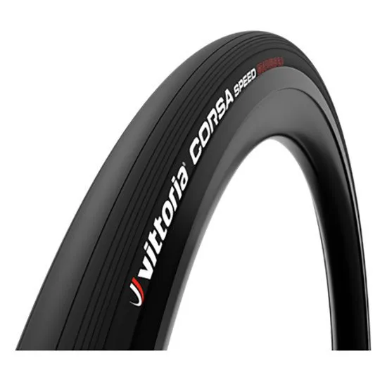 Vittoria Corsa Speed 700c X 23 Racerdekk, Black, 700C x 23, Sykkeldekk