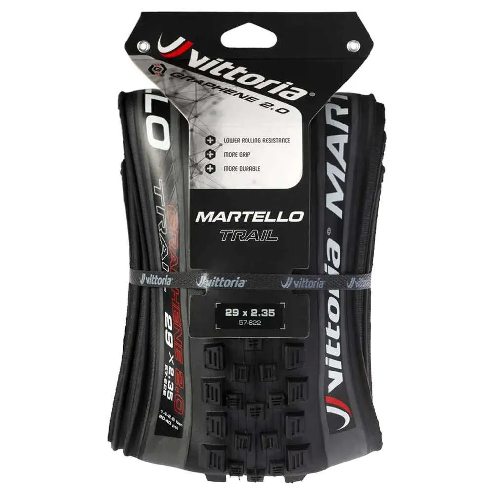 Vittoria Martello Trail G2.0 Tubeless 27.5´´ X 2.4 Mtb-dekk, Anthracite, 27.5" x 2.40, Sykkeldekk