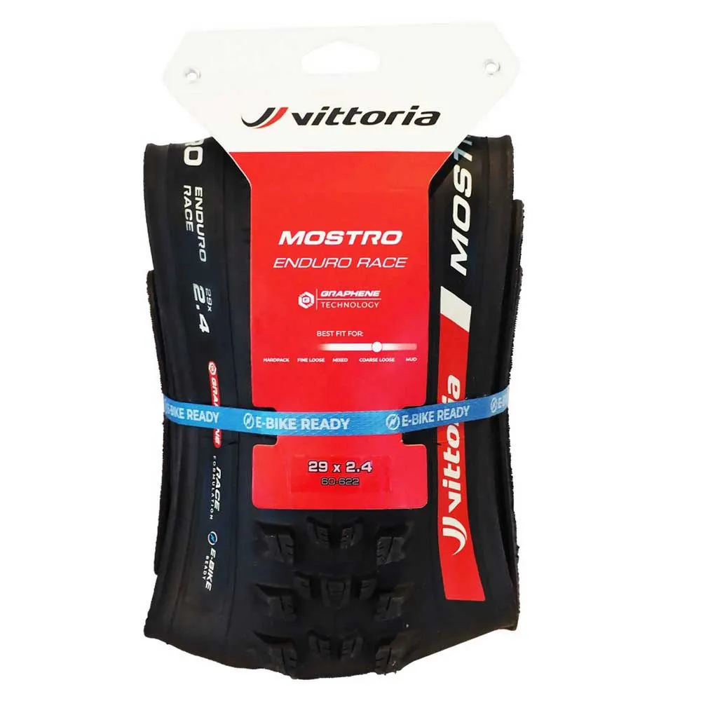 Vittoria Mostro Race Enduro G2.0 Tubeless 27.5´´ X 2.60 Mtb-dekk, Black, 27.5" x 2.60, Sykkeldekk Vittoria Mostro Race Enduro G2.0 Tubeless 27.5´´ X 2.60 Mtb-dekk, Black, 27.5" x 2.60, Sykkeldekk